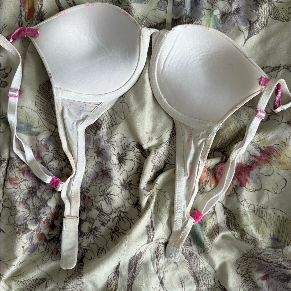 Victoria's Secret Multicolor Script Bra - Picture 3 of 3